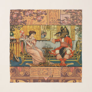 Beauty Beast Classic Fairy Tale Characters Scarf