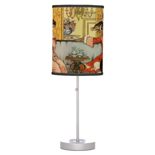 Beauty Beast Classic Fairy Tale Characters Table Lamp