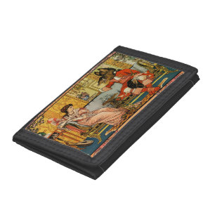 Beauty Beast Classic Fairy Tale Characters Tri-fold Wallet