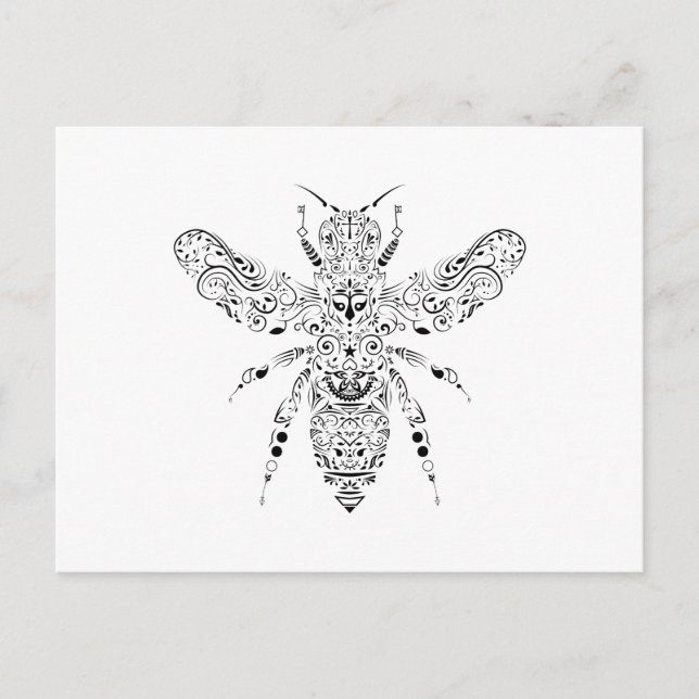 beauty bee postcard (Front)