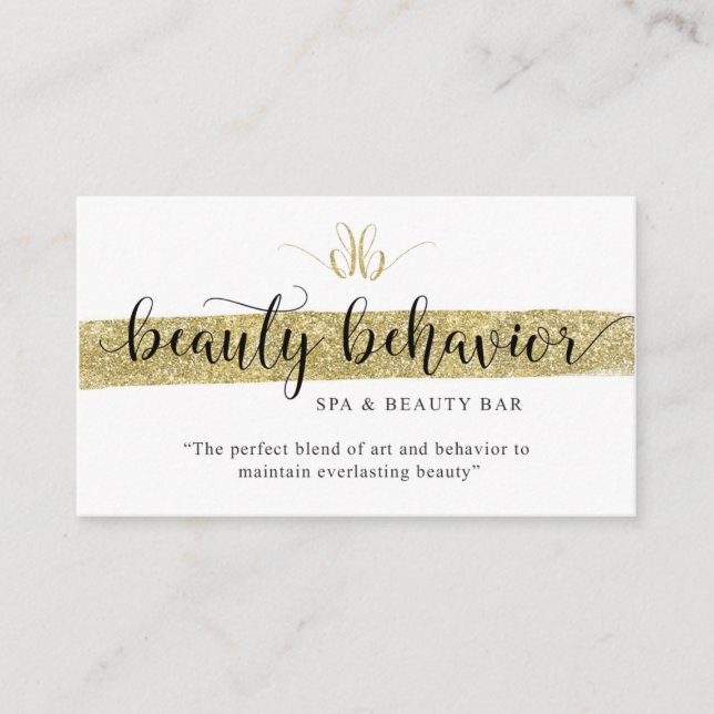 Beauty Behavior Business Card (Front)