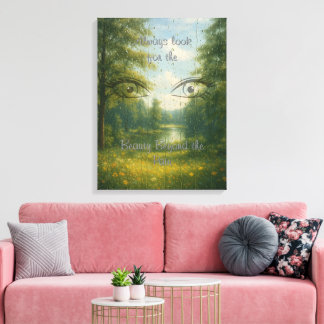 Beauty Beyond the Pain Stretched Canvas Print