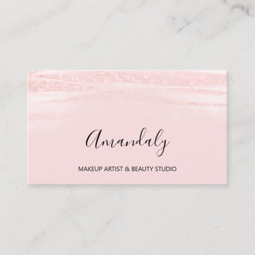 Beauty Blog Makeup Artist Powder Delicate Unique  Business Card