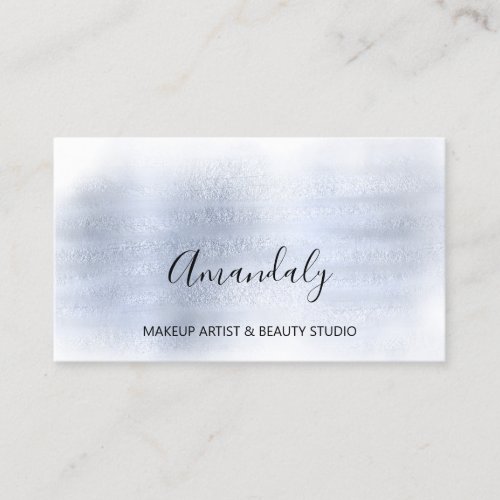 Beauty Blog Makeup Artist Smoky Blue  Business Card