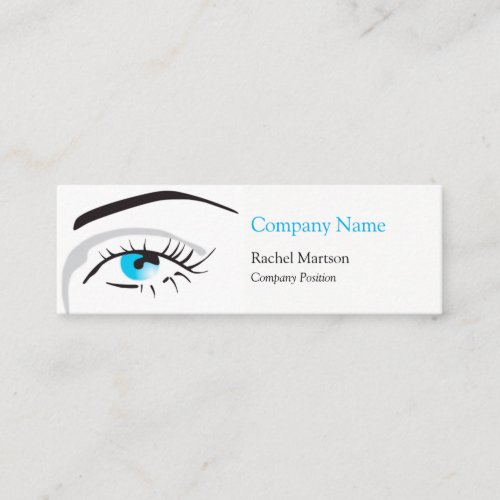Beauty Blue Eye and Lashes Mini Business Card