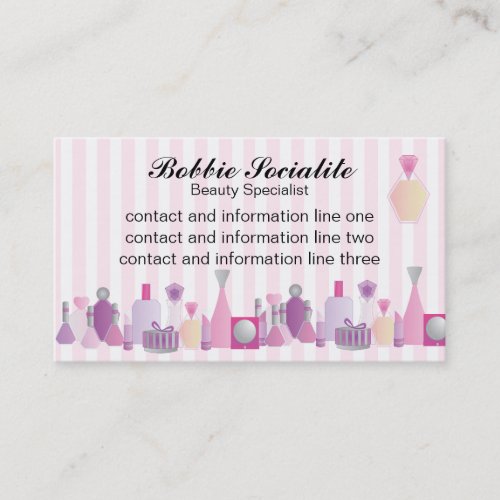 Beauty Bottles Business Card Templates