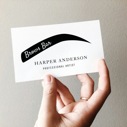 Beauty Brows Bar Professional Artist Business Card