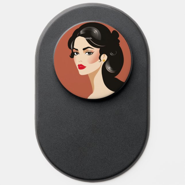 Beauty Brunette Look PopSocket (Popsocket)