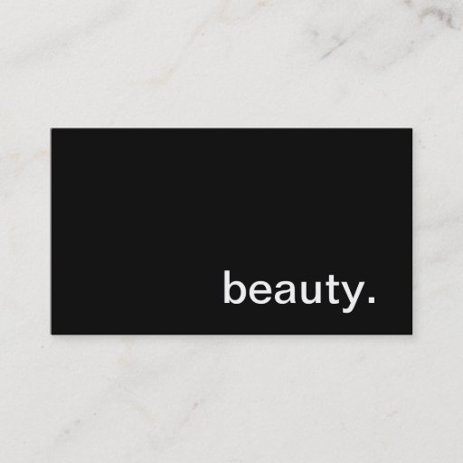 Customizable Beauty Business Card