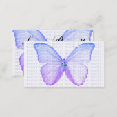 Beauty Business Card Blue Purple Butterfly (Front/Back)