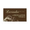 Beauty Business Card Modern Swirl Nail Salon Cream