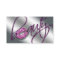 Beauty Business Card Pink Sparkle Lips Purple