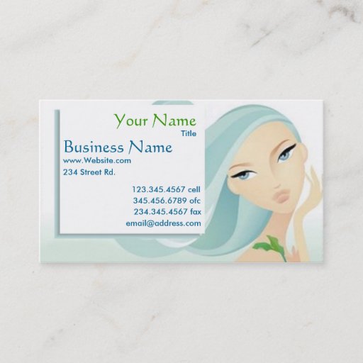 Customizable Beauty Business Cards custom