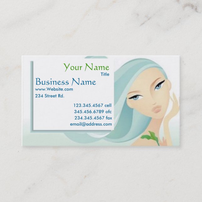 Beauty Business Cards custom (Front)