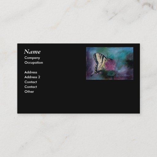 Customizable Beauty Butterfly Business Cards