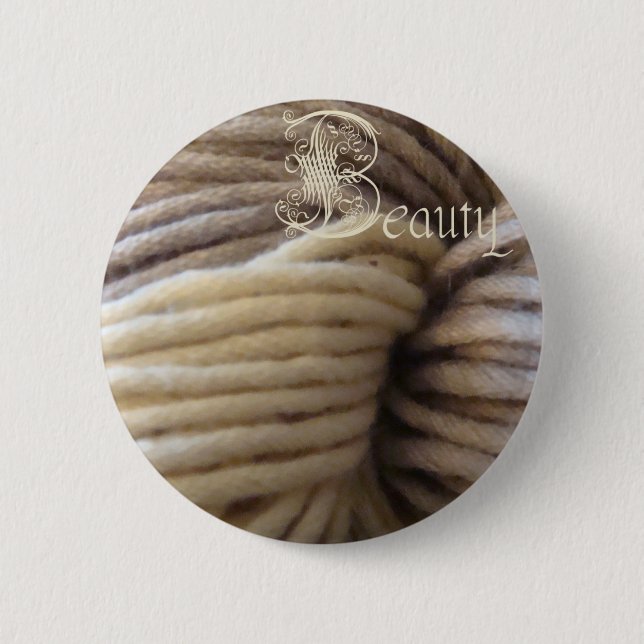 beauty button, malabrigo pinback button (Front)