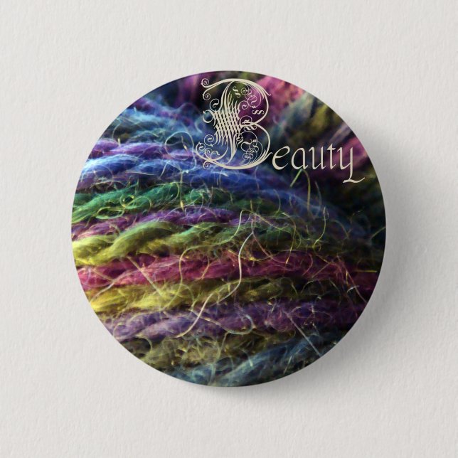 beauty button, wicked witch 1 pinback button (Front)