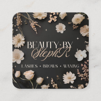Beauty By Steph R Custom Ordered Square Business C Card