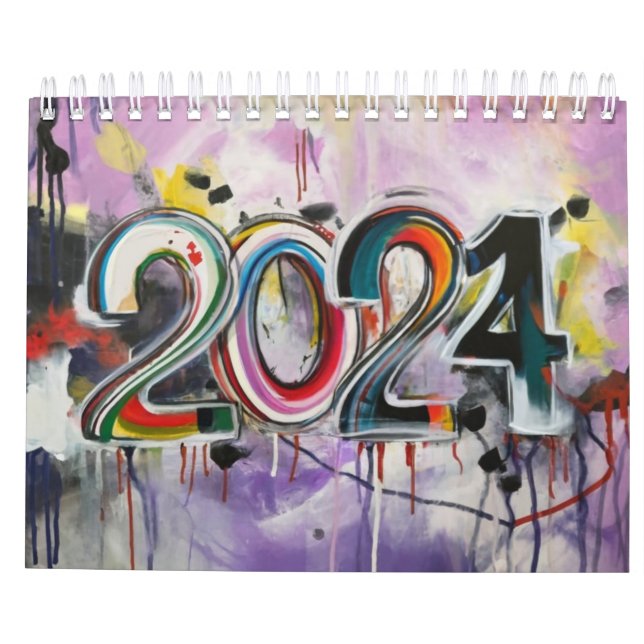 Beauty Calendar 2024: A Fusion of (Art and AI) (Back)