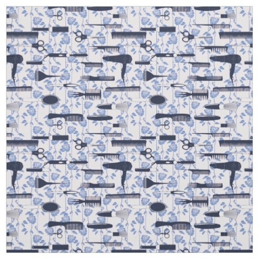 Beauty Care Blue Rose Pattern Fabric