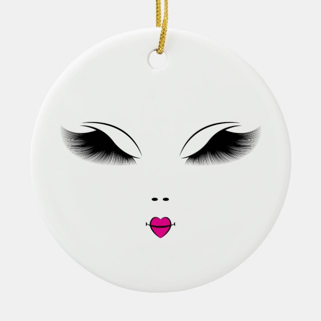 Beauty Ceramic Ornament (Front)