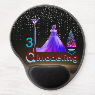 Beauty Cinderella 3D Modelling -  Gel Mouse Pad