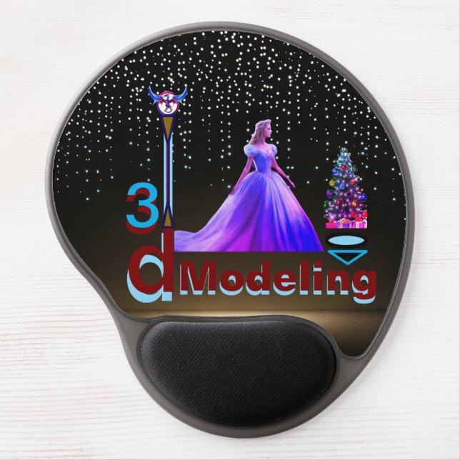 Beauty Cinderella 3D Modelling -  Gel Mouse Pad (Front)