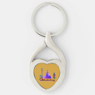 Beauty Cinderella 3D Modelling - Keychain