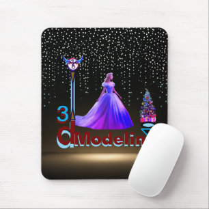 Beauty Cinderella 3D Modelling -  Mouse Pad