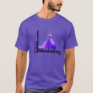 Beauty Cinderella 3D Modelling -  T-Shirt