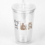Beauty Collage Photo Best Dad Ever Gift Acrylic Tumbler<br><div class="desc">Beauty Collage Photo Best Dad Ever Gift is a personalized gift that combines beauty and sentimental value to create a meaningful present for your dad. The gift is a collage of carefully selected photos of you and your dad, arranged in a beautiful and artistic way. The photos could be of...</div>