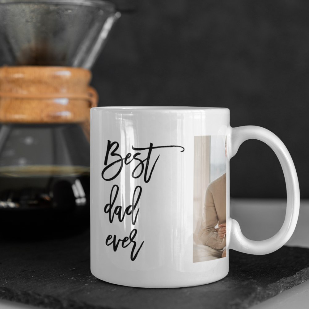Discover Beauty Custom Collage Photo Best Dad Ever Gift Coffee Mug