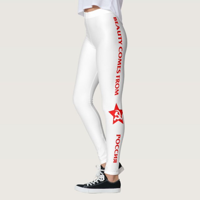 Beauty comes from Russia on russian Leggings (Left)