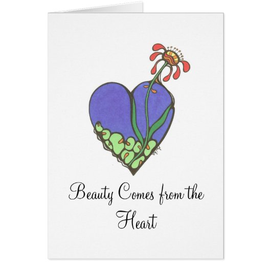 Beauty Comes from the Heart Cards (Front)