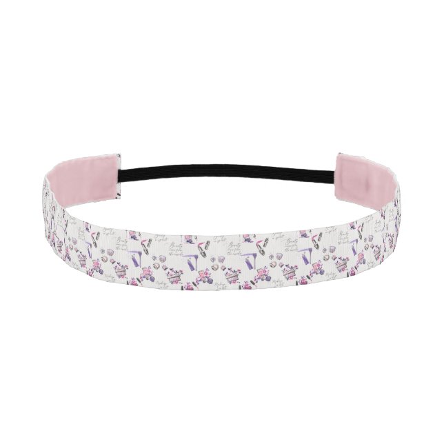 Beauty Comes From The Inside Pattern Athletic Headband (Front)