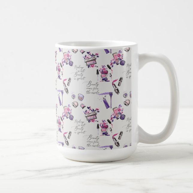 Beauty Comes From The Inside Pattern Coffee Mug (Right)