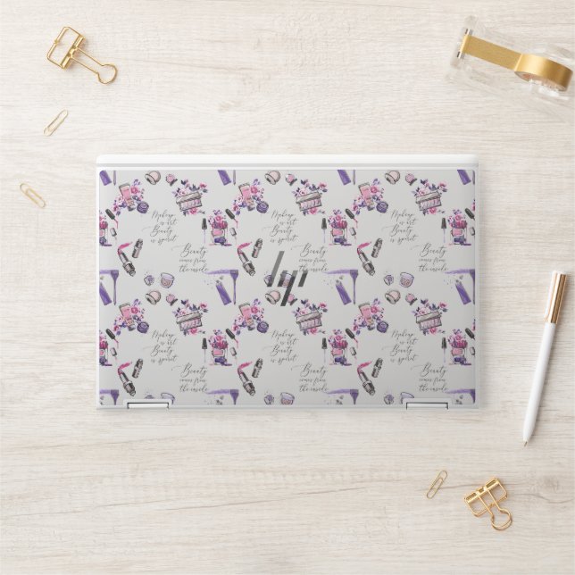 Beauty Comes From The Inside Pattern HP Laptop Skin (Desk)
