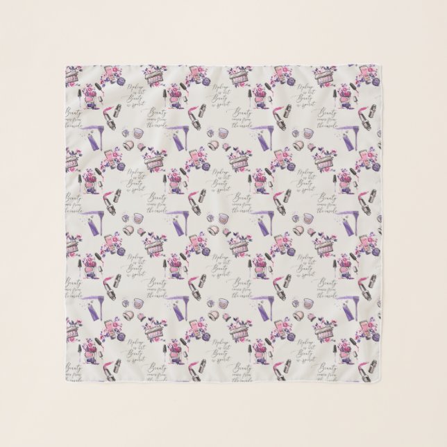 Beauty Comes From The Inside Pattern Scarf (Front)