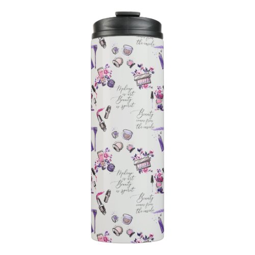 Beauty Comes From The Inside Pattern Thermal Tumbler