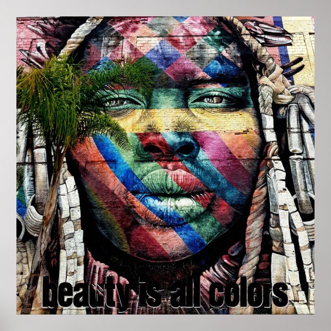 Beauty Comes in All Colors Poster (Front)