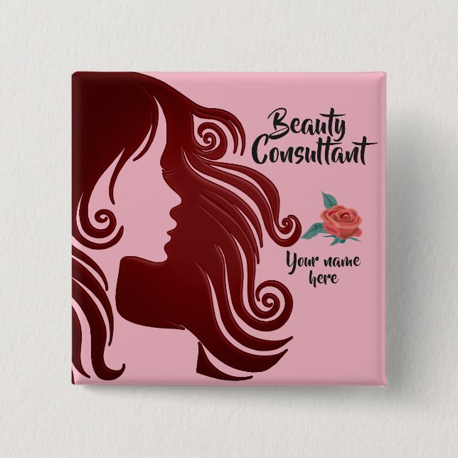 Beauty Consultant Button (Front)