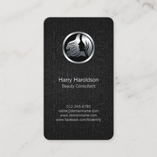 Beauty Consultant Hair Style Icon Business Card