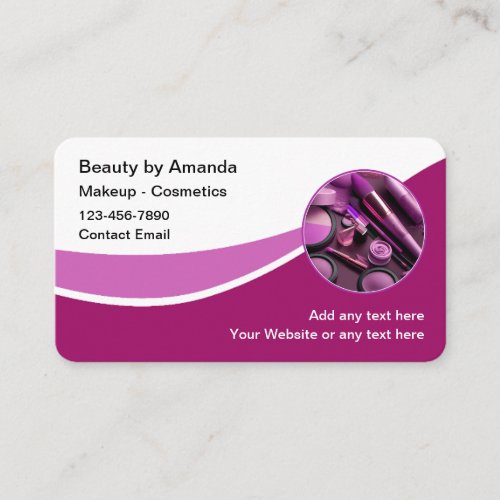 Beauty Cosmetics Makeup Artist Business Cards