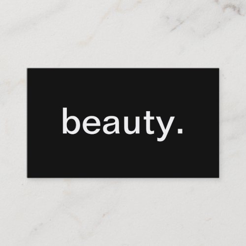 Beauty Cosmetologist Business Card