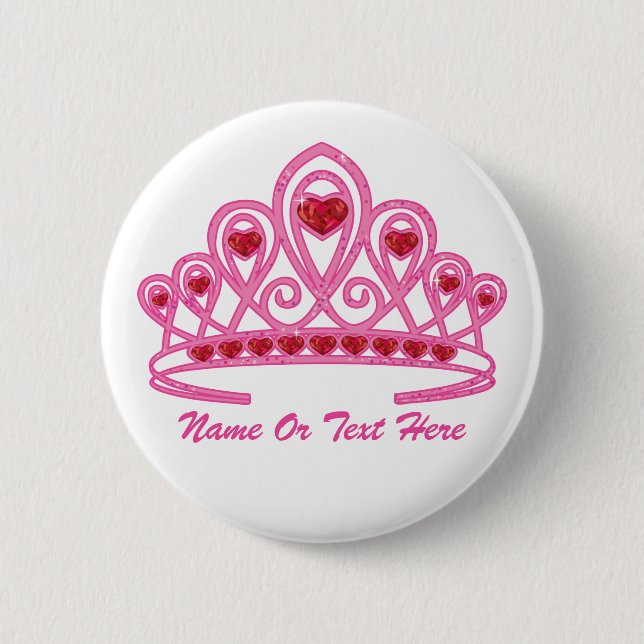 Beauty Crown Custom Button (Front)