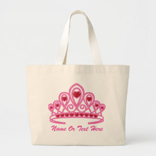 Beauty Crown Custom Large Tote Bag