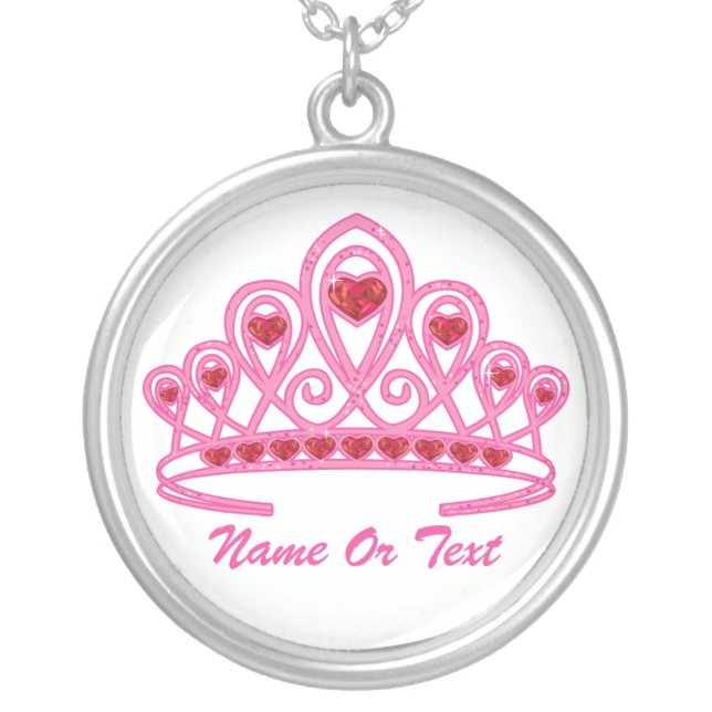 Beauty Crown Custom Silver Plated Necklace (Front)