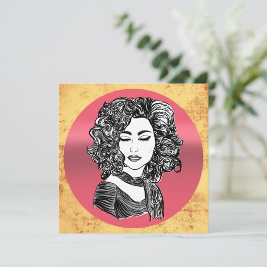 Beauty curly hair (Standing Front)