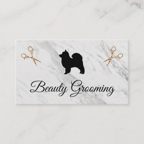 Beauty Dog Groomer Elite Shears Business Card