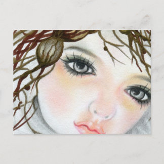 Beauty Doll Face Crown postcard